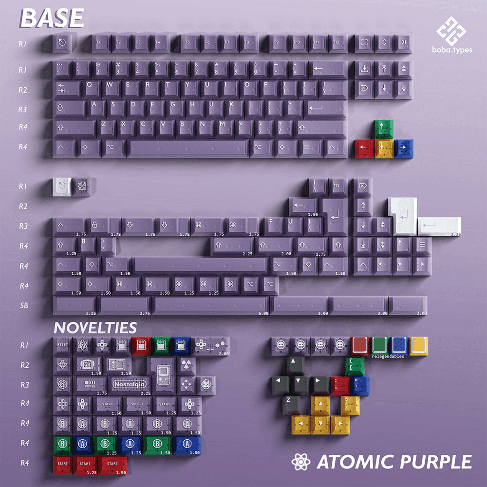 PBTFans Atomic Purple Keycap Set – InputGear DE