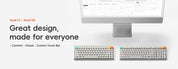 Nuphy Node 100 Low Profile (White) (ISO-DE) Keyboard