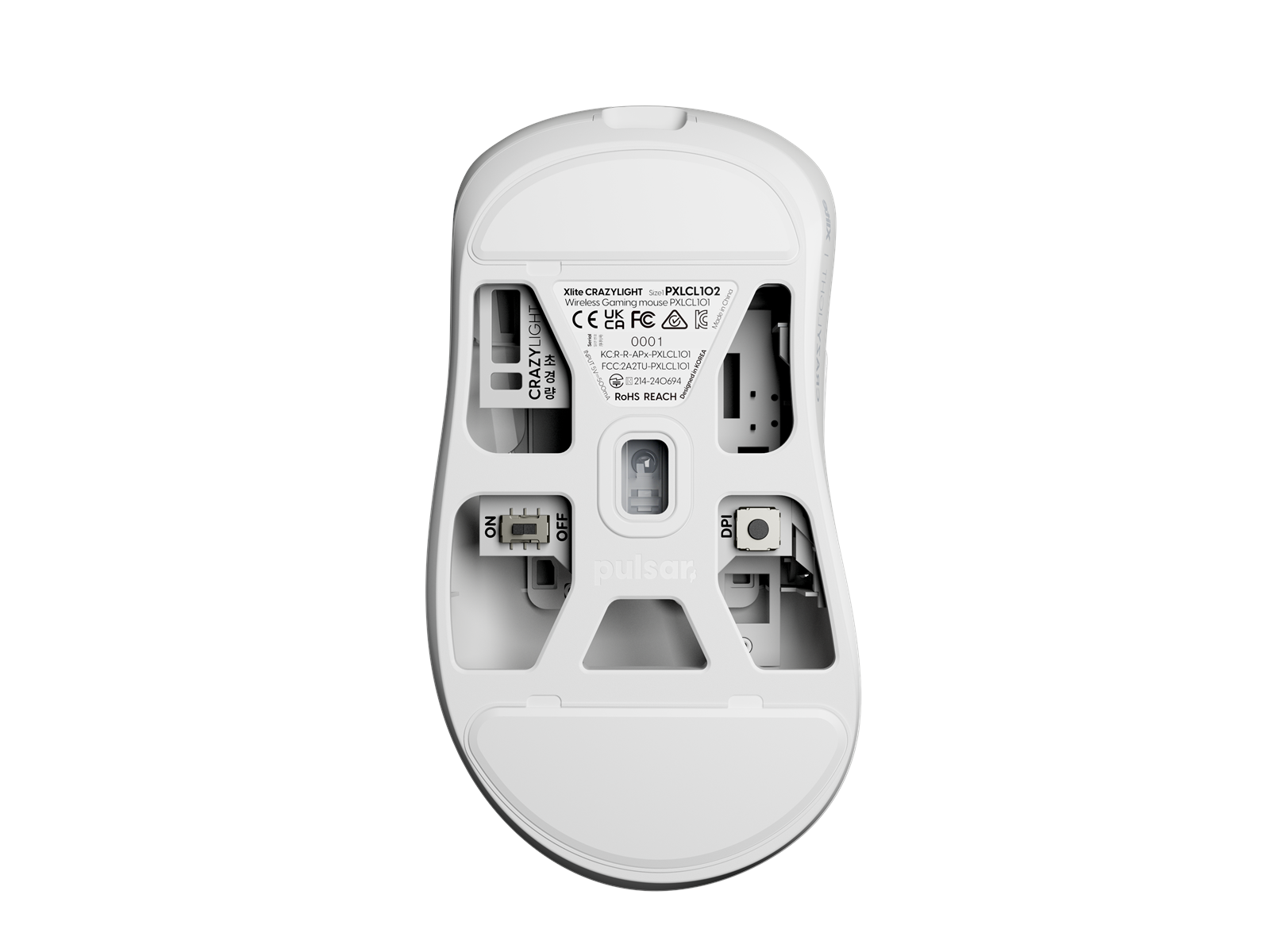 Pulsar Xlite CRAZYLIGHT Mini (Uyuni White) Mouse