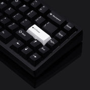 PBTFans White on Black Keycap Set