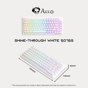 Akko 5075S Shine-Through (ANSI) (White) - InputGear DE