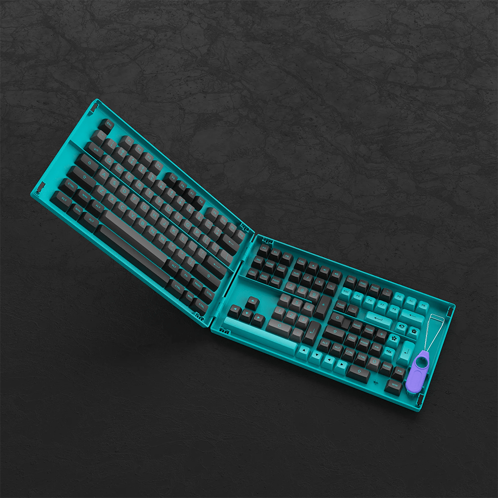 Akko Black & Cyan (ANSI) Keycap Set - InputGear DE