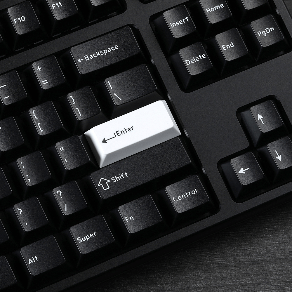 DCX White on Black Keycap Set - InputGear DE