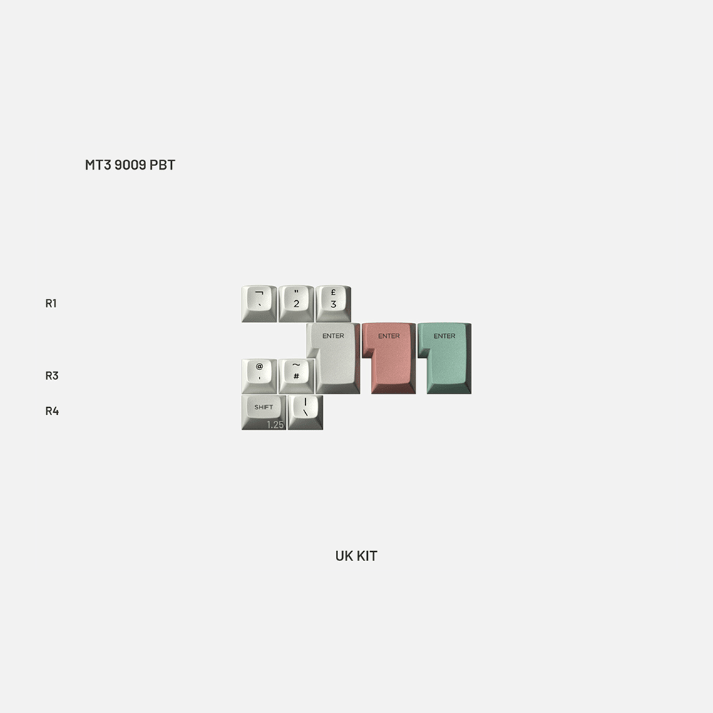 Drop MT3 9009 PBT Keycap Set - InputGear DE