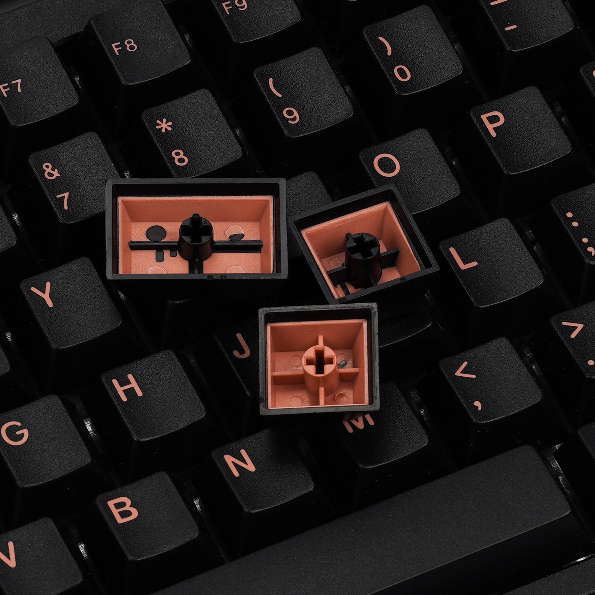 EPBT Pink on Black Keycap Set - InputGear DE