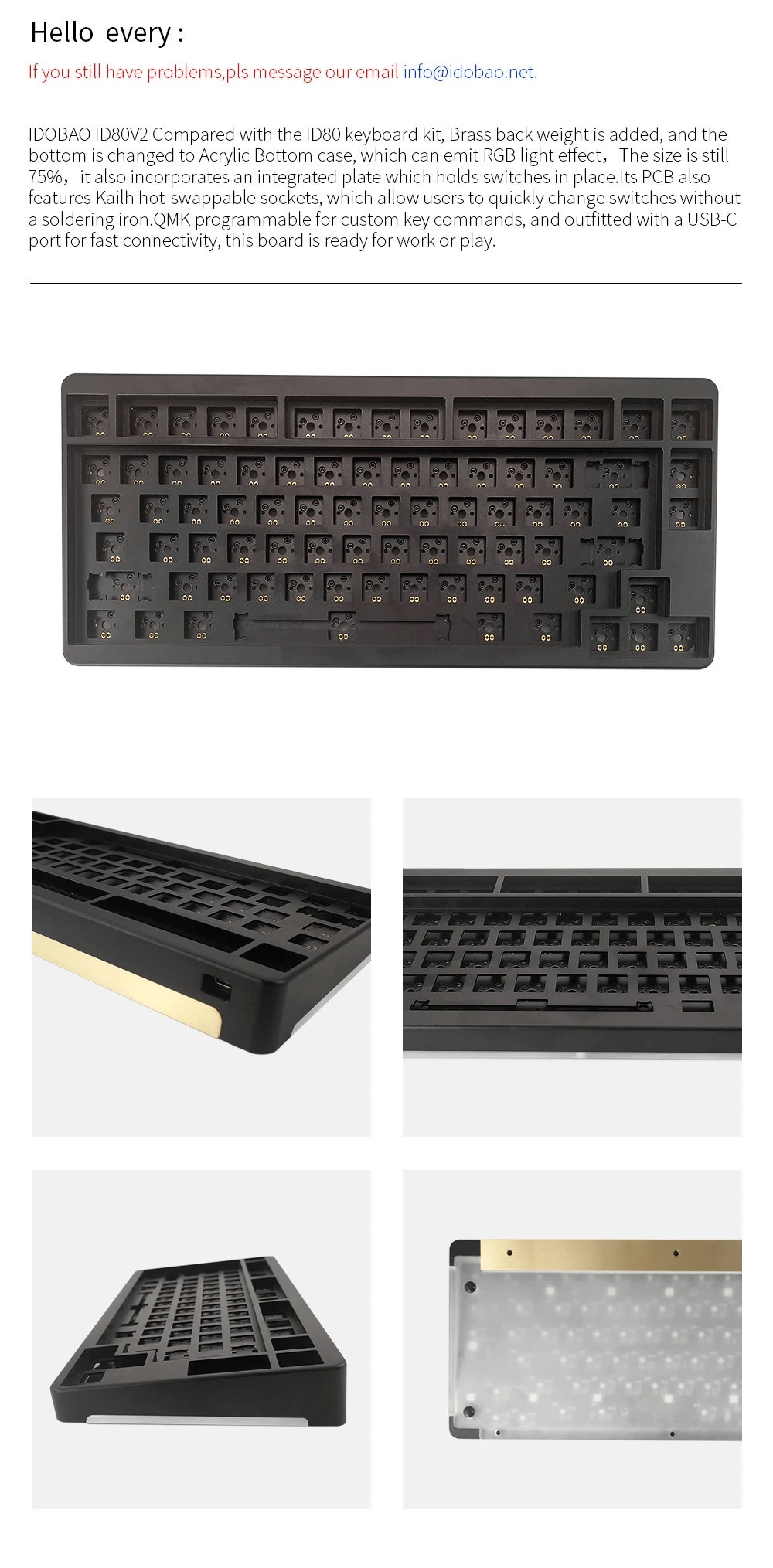 IDOBAO ID80V2 75% Kit (ANSI) - InputGear DE