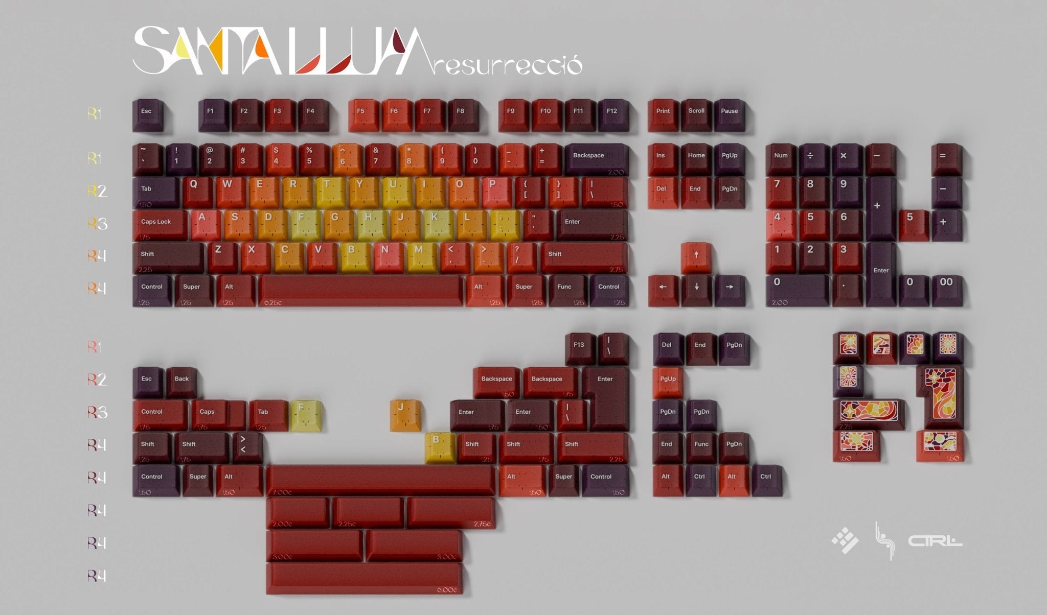 KAP Santa LLum (ANSI) Resurrecció Keycap Set - InputGear DE