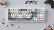Keychron Grey White Mint (ISO-DE) Keycap Set - InputGear DE