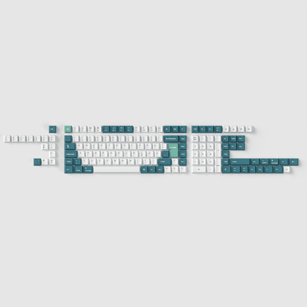 Keychron White Mint (ISO-DE) Keycap Set - InputGear DE