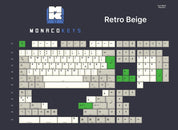Monacokeys Retro Beige (ISO-DE) Keycap Set - InputGear DE