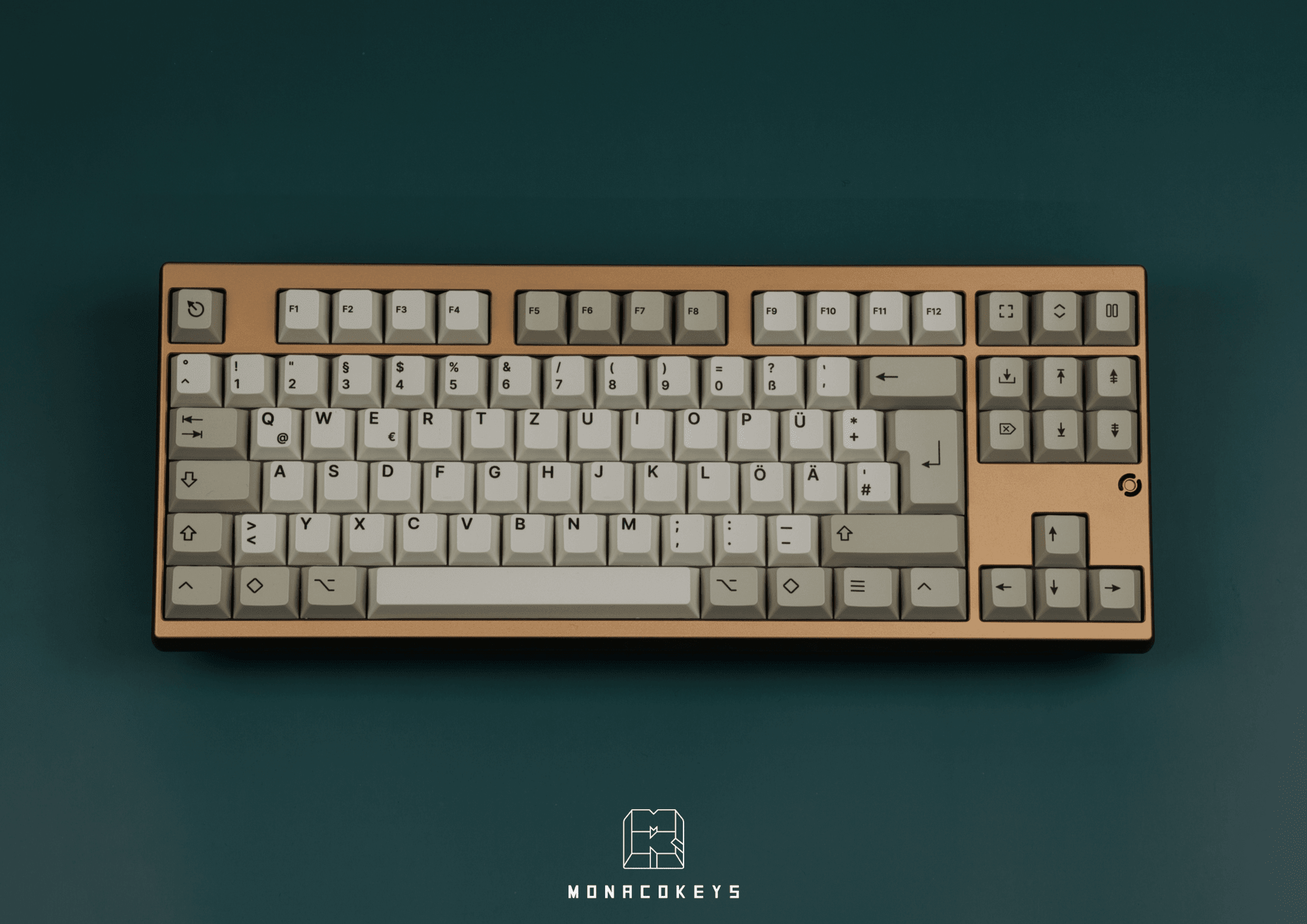 Monacokeys Retro Beige (ISO-DE) Keycap Set - InputGear DE