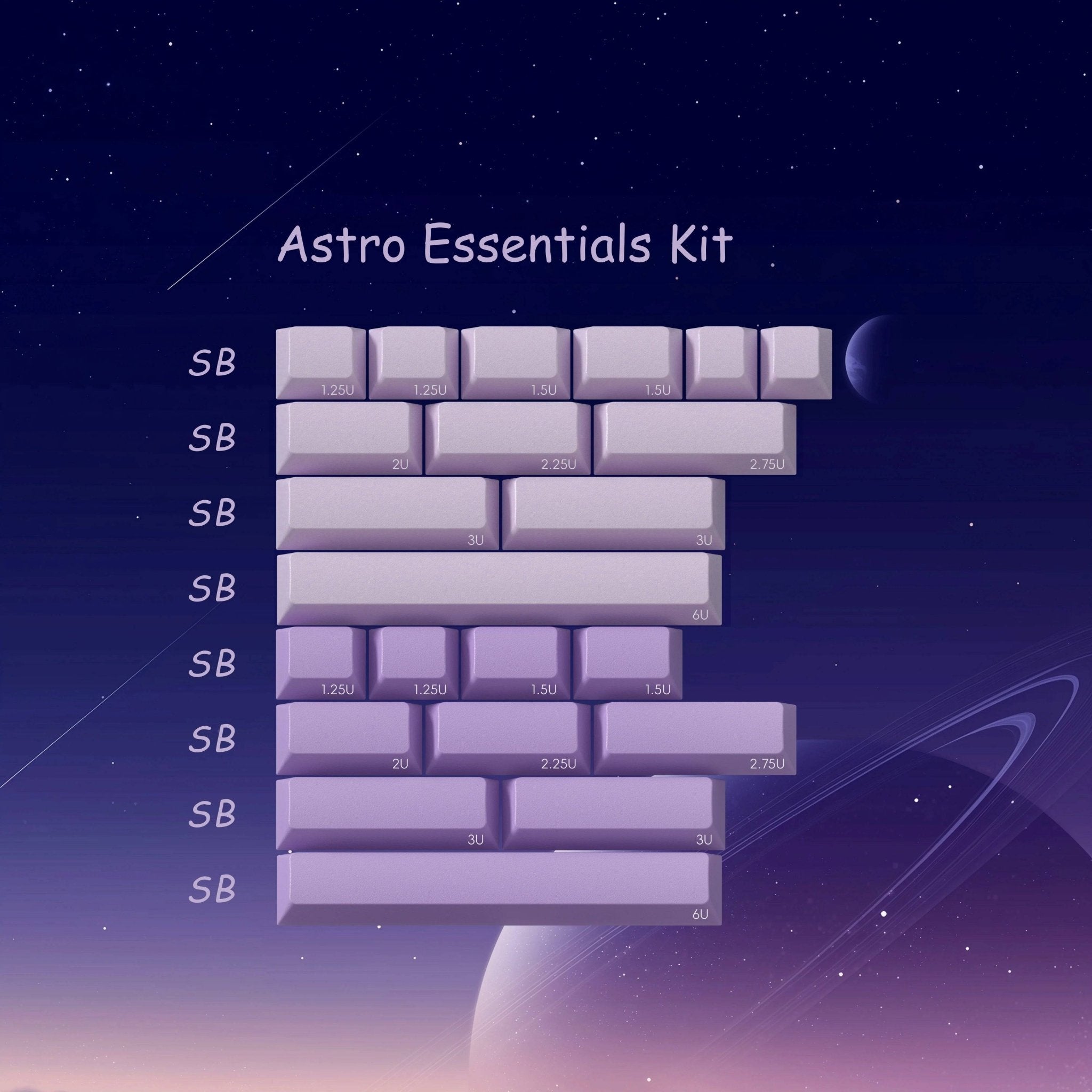 PBTFans Astraeus Keycap Set - InputGear DE