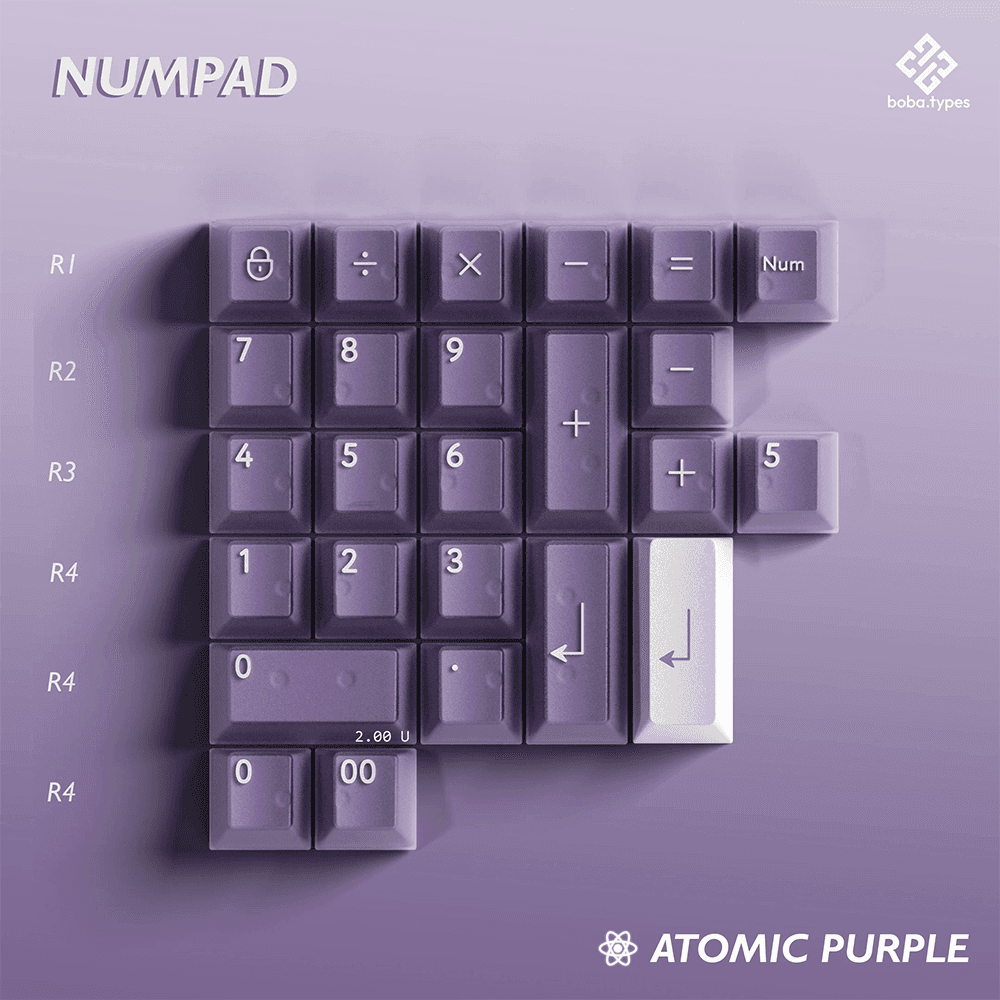 PBTFans Atomic Purple Keycap Set – InputGear DE