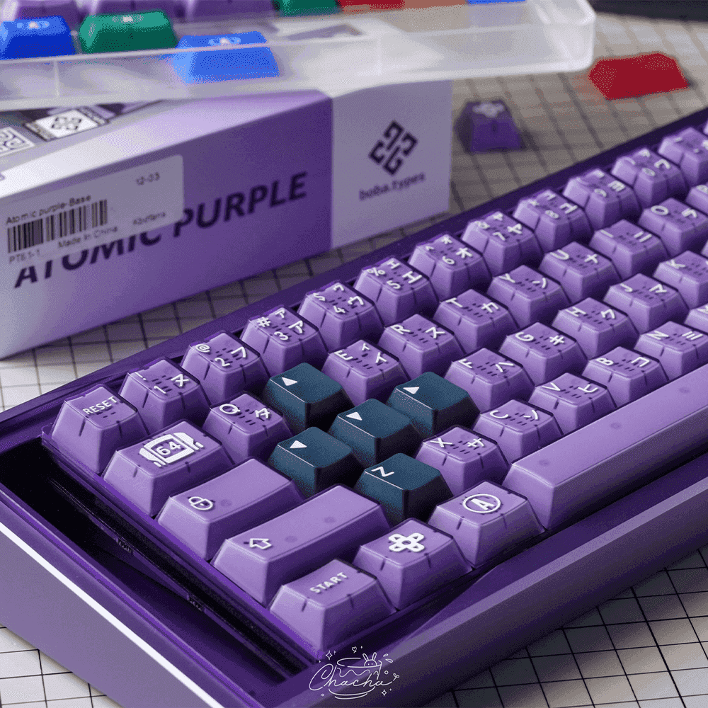 PBTFans Atomic Purple R2 (ISO-DE Bundle) Keycap Set - InputGear DE