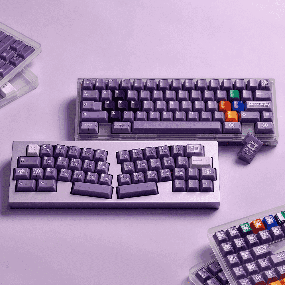 PBTFans Atomic Purple R2 (ISO-DE Bundle) Keycap Set - InputGear DE