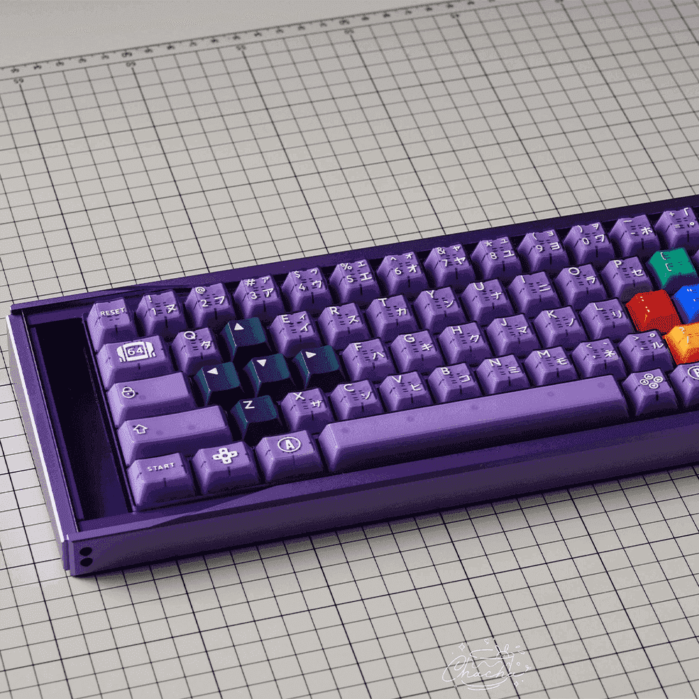 PBTFans Atomic Purple R2 (ISO-DE Bundle) Keycap Set - InputGear DE