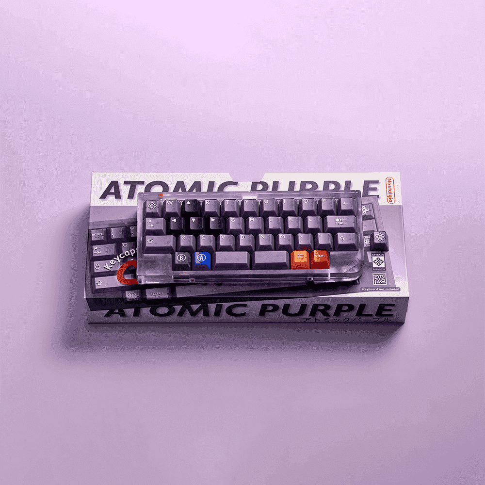 PBTFans Atomic Purple R2 (ISO-DE Bundle) Keycap Set - InputGear DE