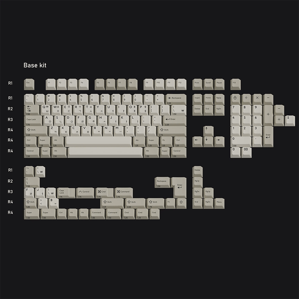 PBTFans Classic Hangul Keycap Set - InputGear DE