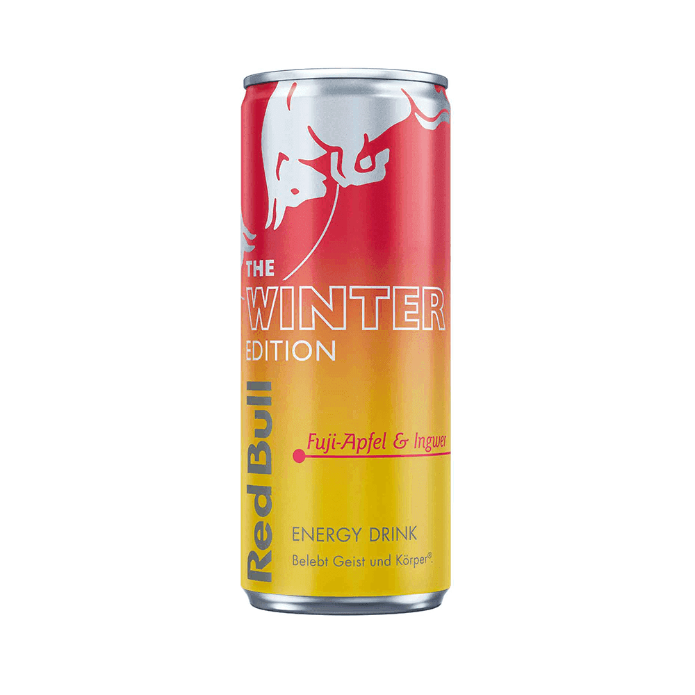Red Bull Winter Edition Fuji-Apfel & Ingwer - 250ml Dose - InputGear DE