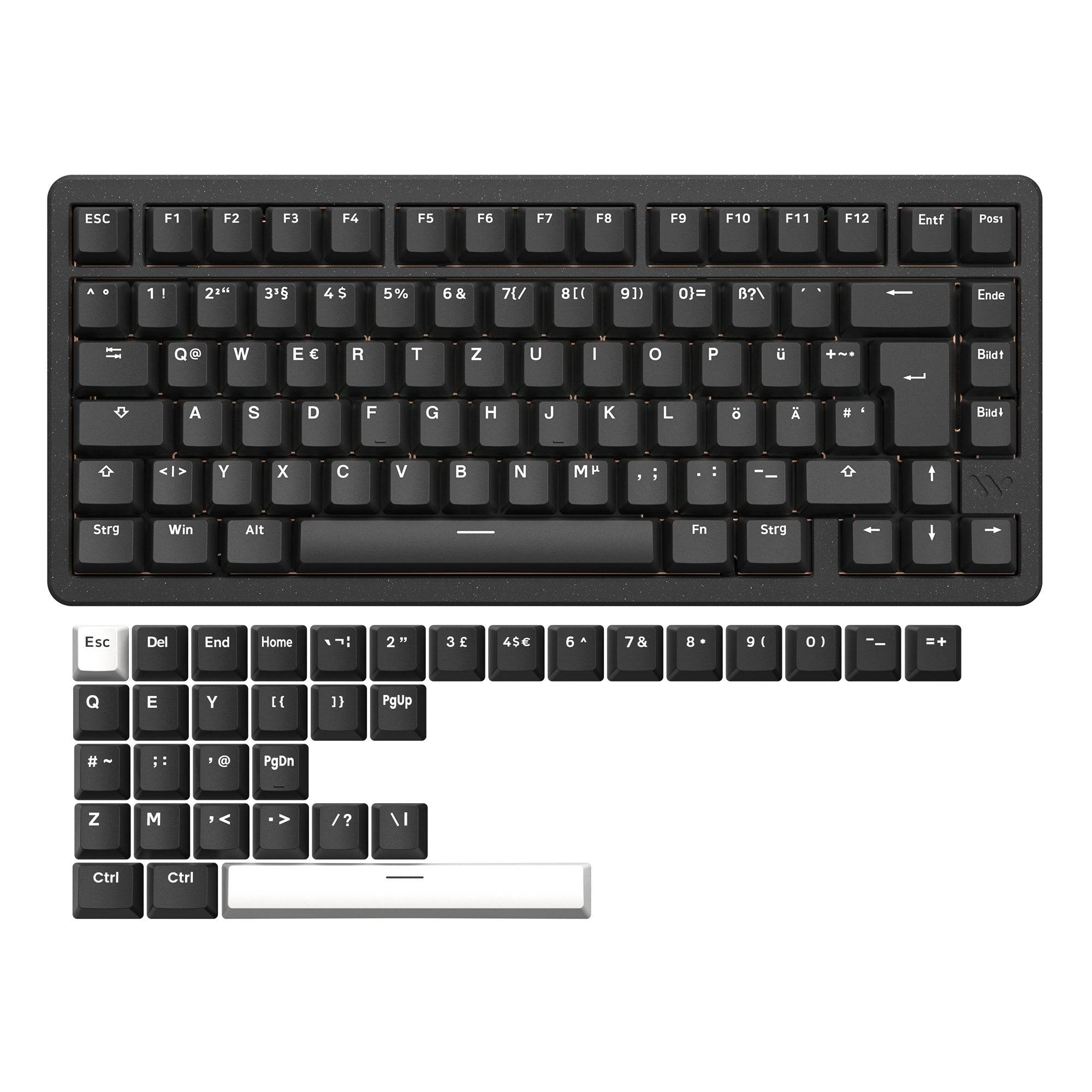 Womier SK75 Black (ISO - DE) - InputGear DE