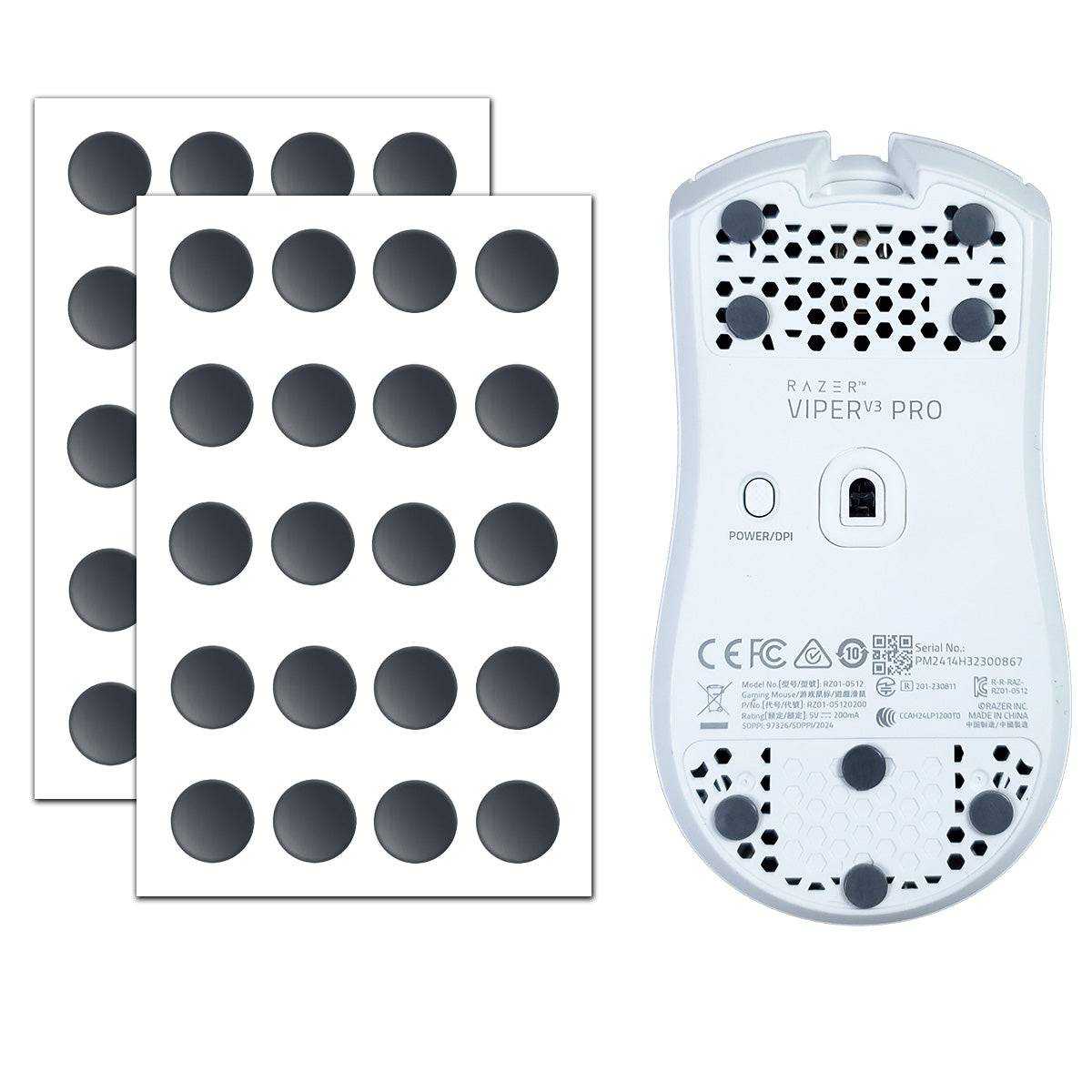 X-Raypad Obsidian Pro Air Mouse Skates - Universal Dots (Grey) - InputGear DE